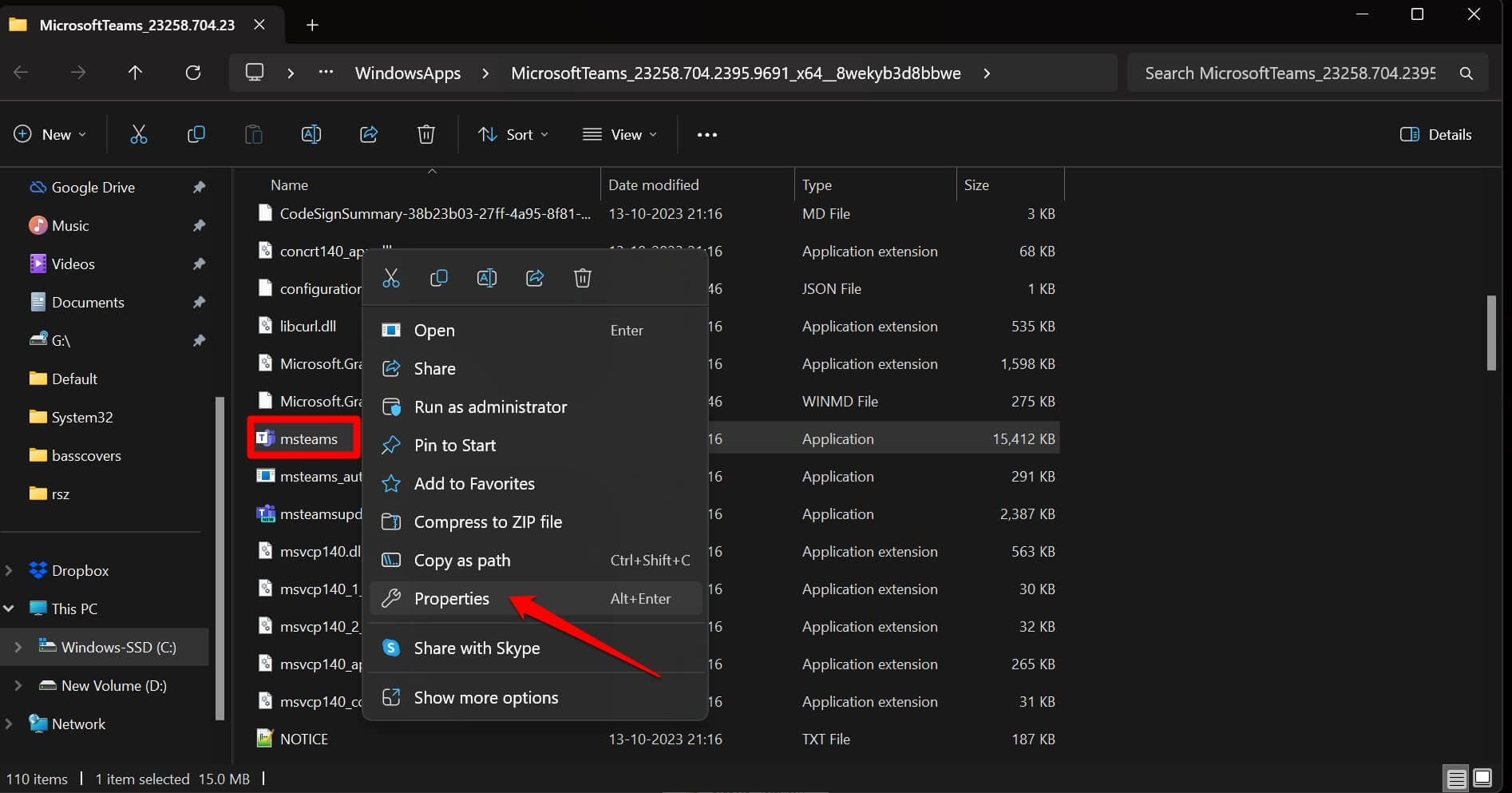 How to Fix "We’ve Run Into an Issue" Error in Microsoft Teams on Windows? 8 msteams application properties