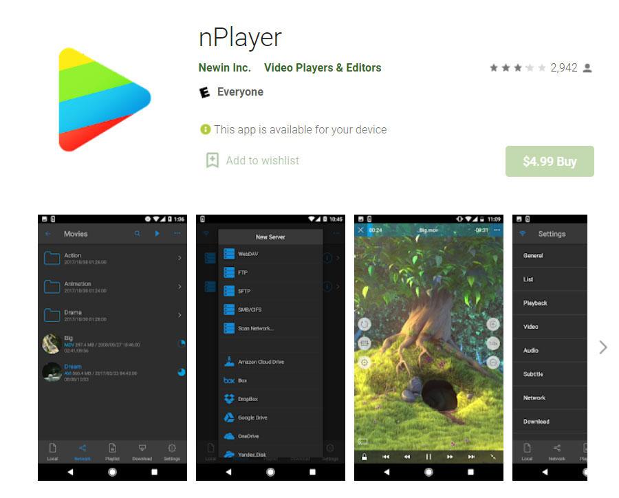 10+ Best Video Player Apps for Android | Play Local Videos or Stream Online 7 nPlayer