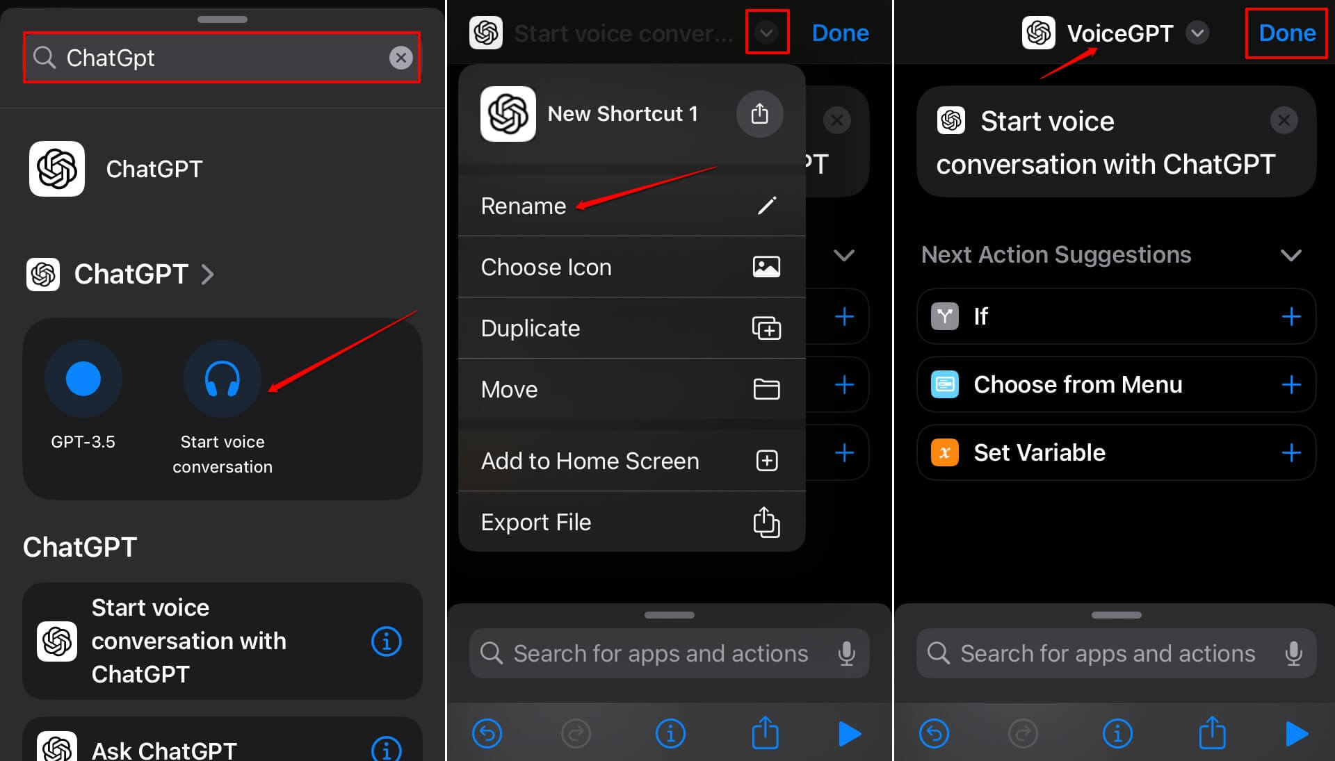 What is ChatGPT Voice and How to Use it on Your Mobile 8 name the shortcut for ChatGPT Voice