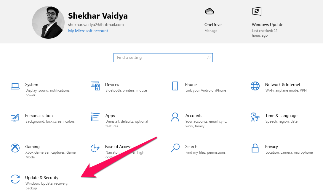 5+ Ways to Fix Hardware Not Connected to the Computer (Code 45) 16 navigate to the Update & Security section