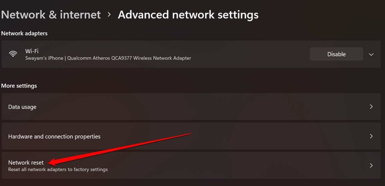 How to Fix Airplane Mode Grayed Out on Windows 11? 14 network reset