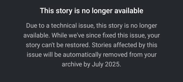 How to Fix Instagram Archived Stories No Longer Available 2 no way to restore the deleted stories