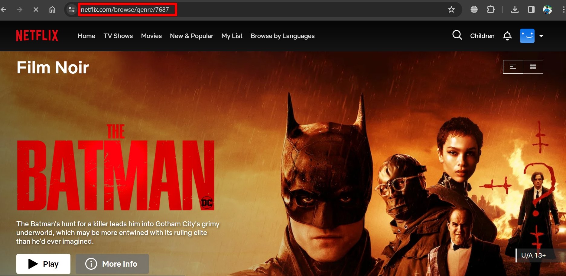 noir films Netflix secret code