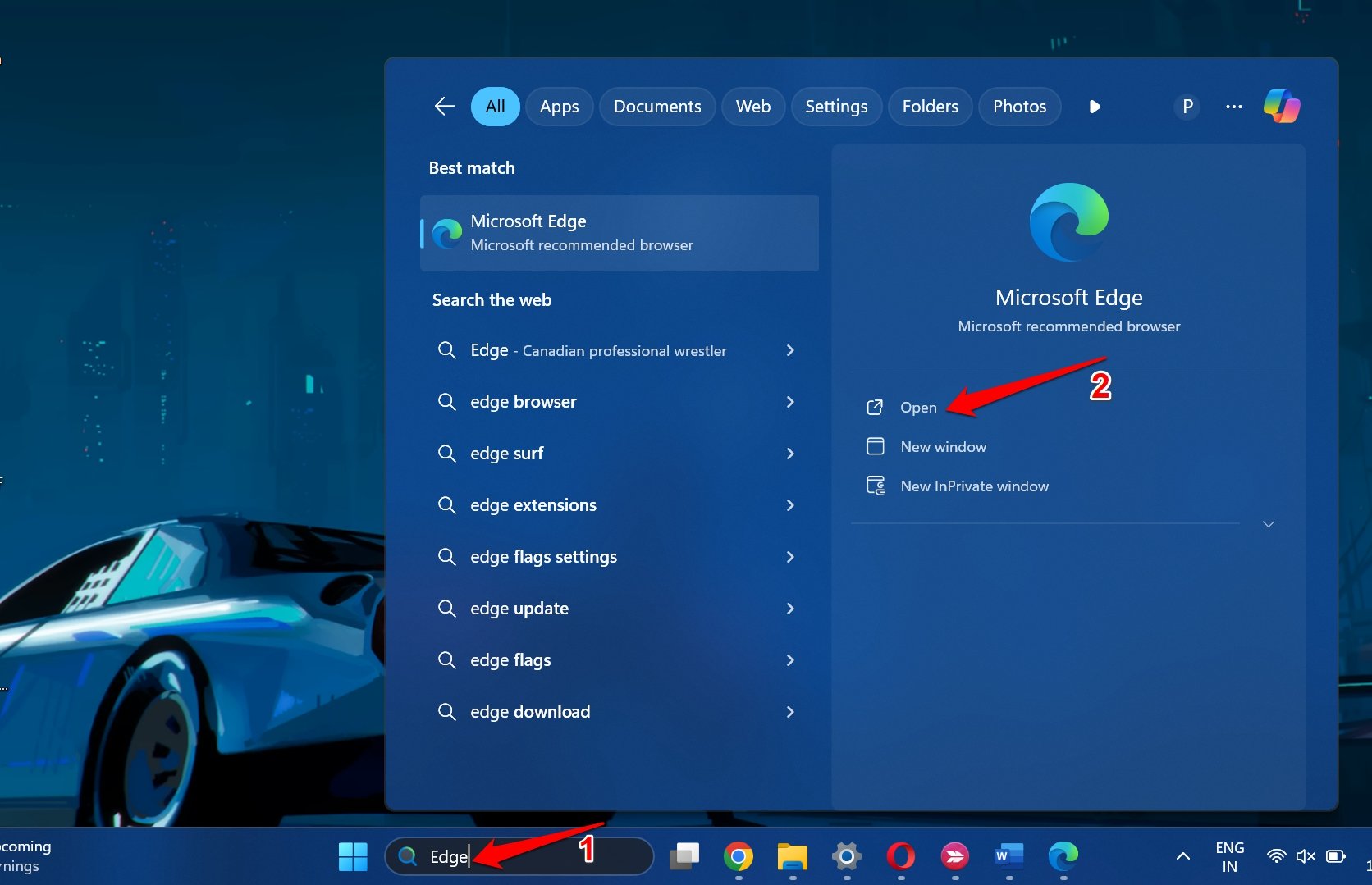 How to Fix “Microsoft Edge is Not Responding” in Windows 11 5 open Microsoft Edge PC browser