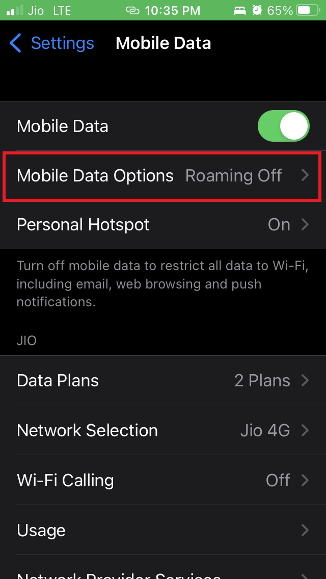 How to Fix WiFi Calling Not Working on iPhone? 8 open Mobile Data options
