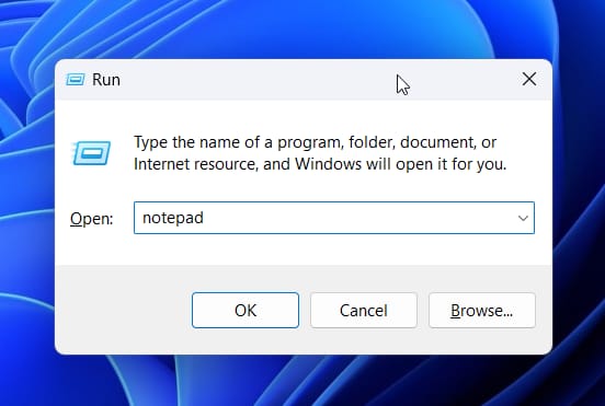 How to Clear Update Cache on Windows 11 15 open Notepad