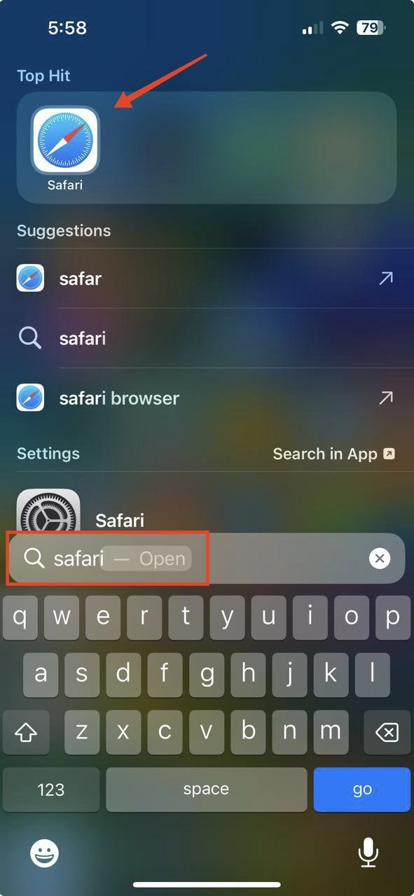 Find iPhone Downloads: Ultimate Guide 2 open Safari