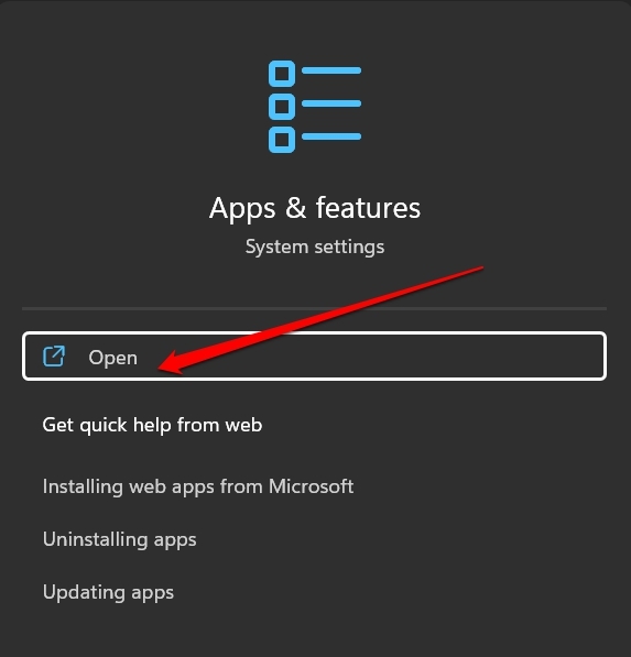 How to Fix Instagram App Not Working on Windows 11? 5 open Windows apps and Features settings
