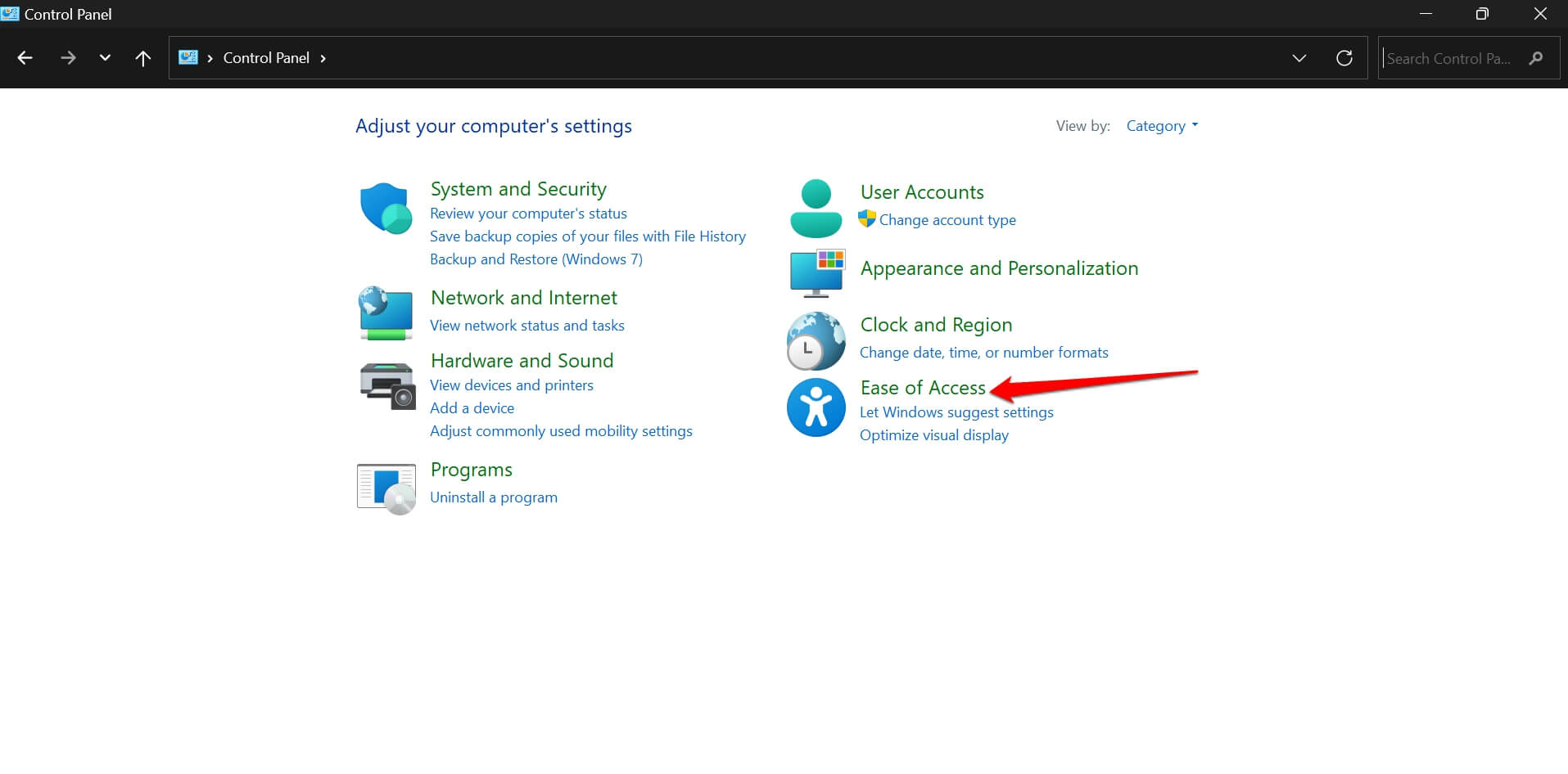 How to Fix Unable to Change Desktop Background on Windows 10 open Windows ease of access