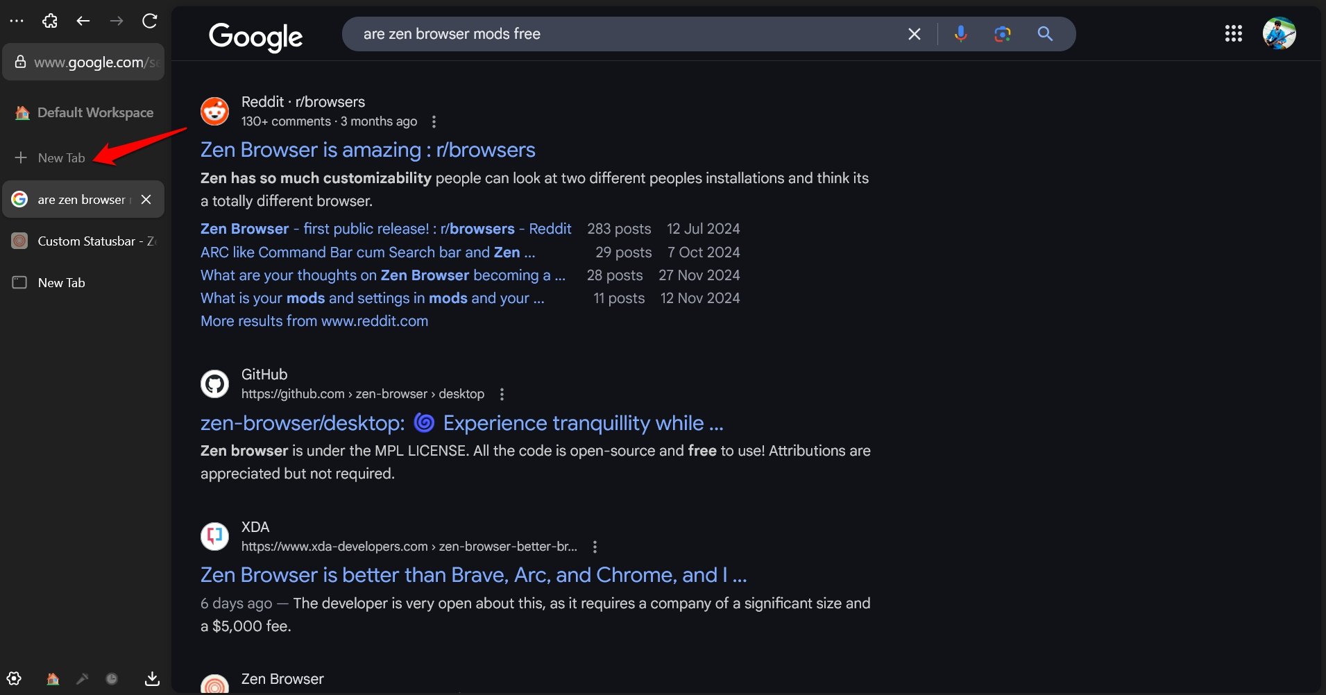 Zen browser: Firefox-based Cybersurfer that is out to Kill Chrome? 15 open a new tab in Zen browser