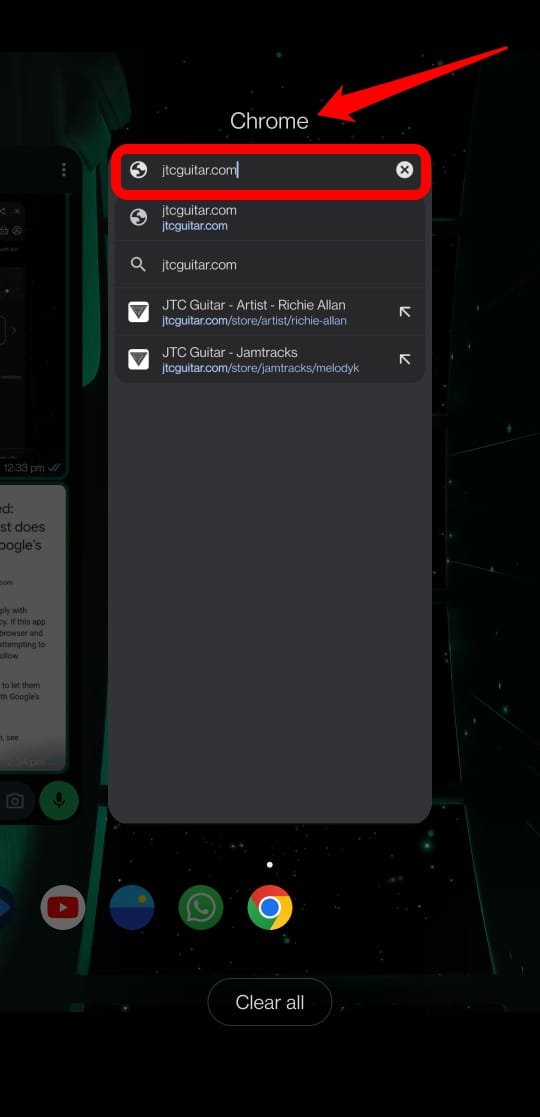 Fix Access Blocked: Site does not Comply with Google's Policy 4 open a page on Chrome browsing app