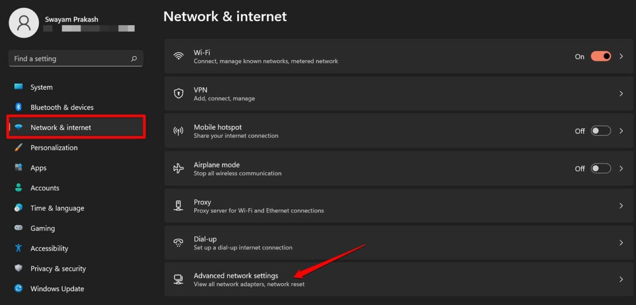 How to Fix Windows 11 Keeps Disconnecting from WiFi? 18 open advanced network settings