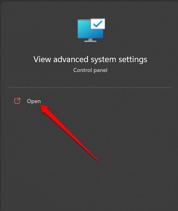 How to Fix Blurry Screen Issue on Windows 11? 2 open advanced system settings
