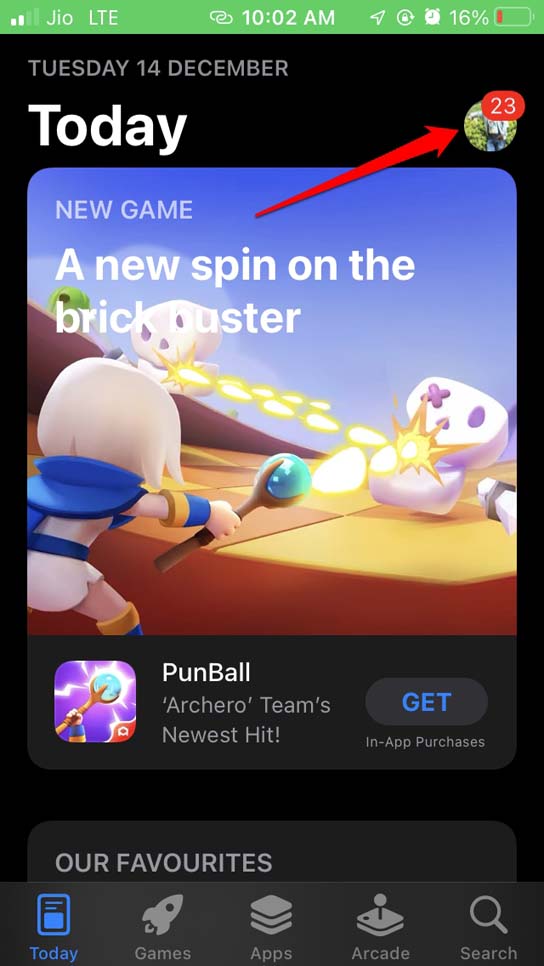 open app store profile