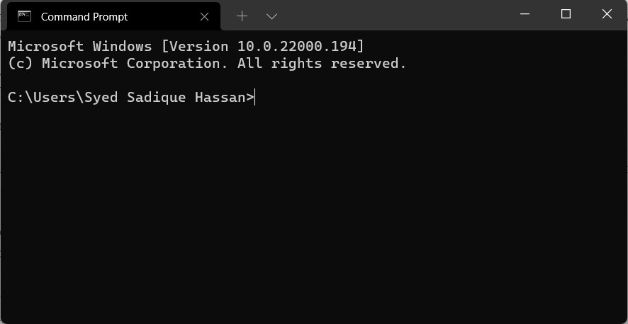 open cmd by default in windows terminal