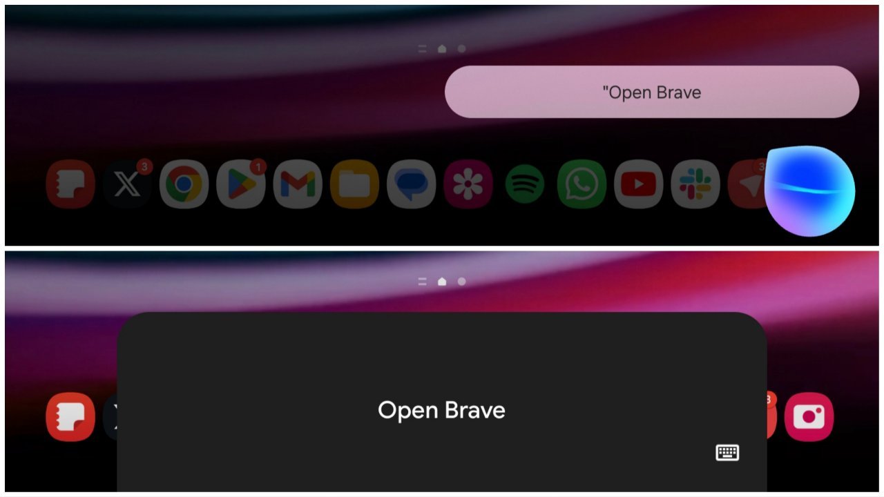 open hidden apps using assistant