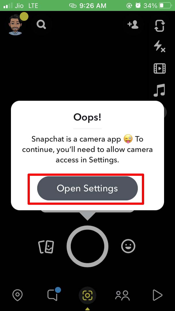 Snapchat Not Sending Snap on iPhone: How To Fix? 9 open iOS settings for Snapchat