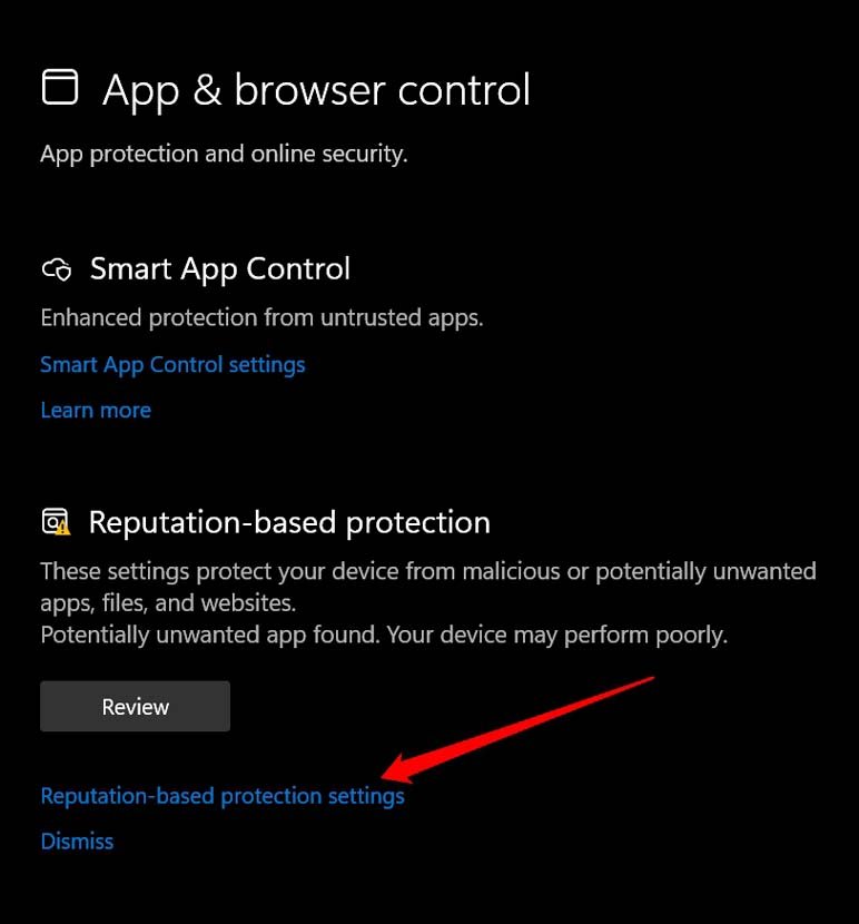 How to Fix Slow Mounting of ISO Image Files on Windows 11? 5 open reputation based protection settings