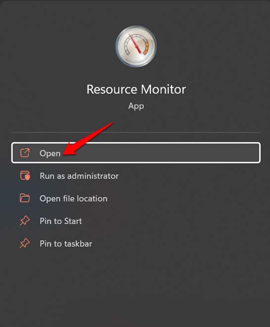 How to Fix Memory Leak in Windows 11? 2 open resource monitor