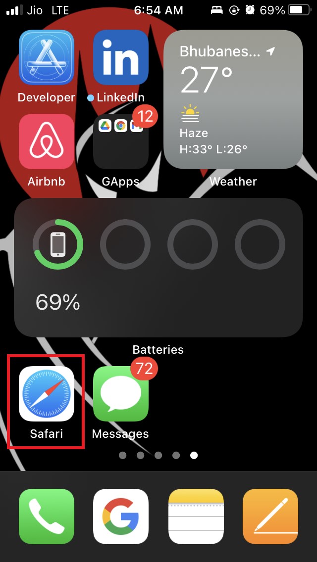 How to Generate Apple Support PIN on iPhone? 2 open safari browser