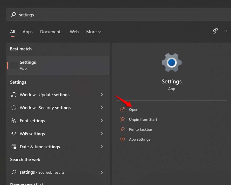 How to Fix Laptop Hotkeys Not Working on Windows 11 11 open settings of Windows 11