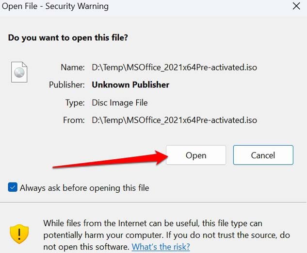 Microsoft Office 2021 Download (Full Version) 7 open the ISO file
