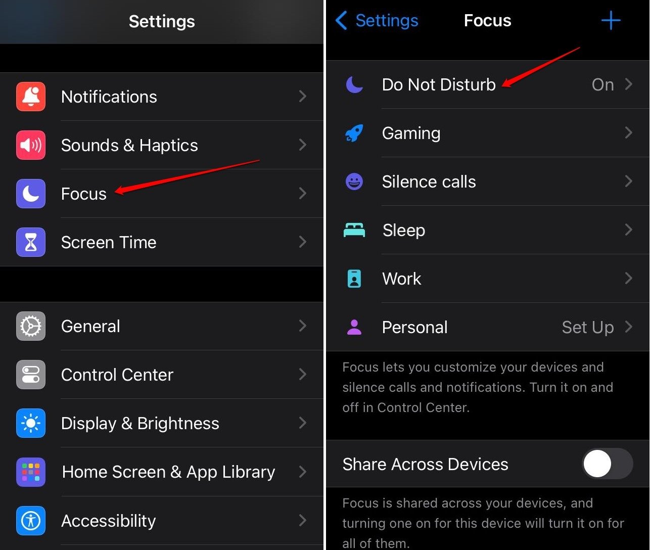 How to Fix iPhone Brightness Auto Changing 8 open the active focus mode
