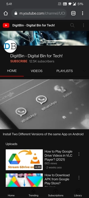 Fix - YouTube is Draining the Battery Issue on Android System 8 open youtube in browser on android