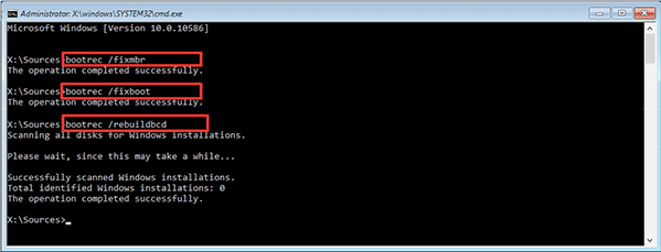 How to Fix Boot Error 0xc0000098 in Windows 10? 8 opening the CMD, execute the following commands