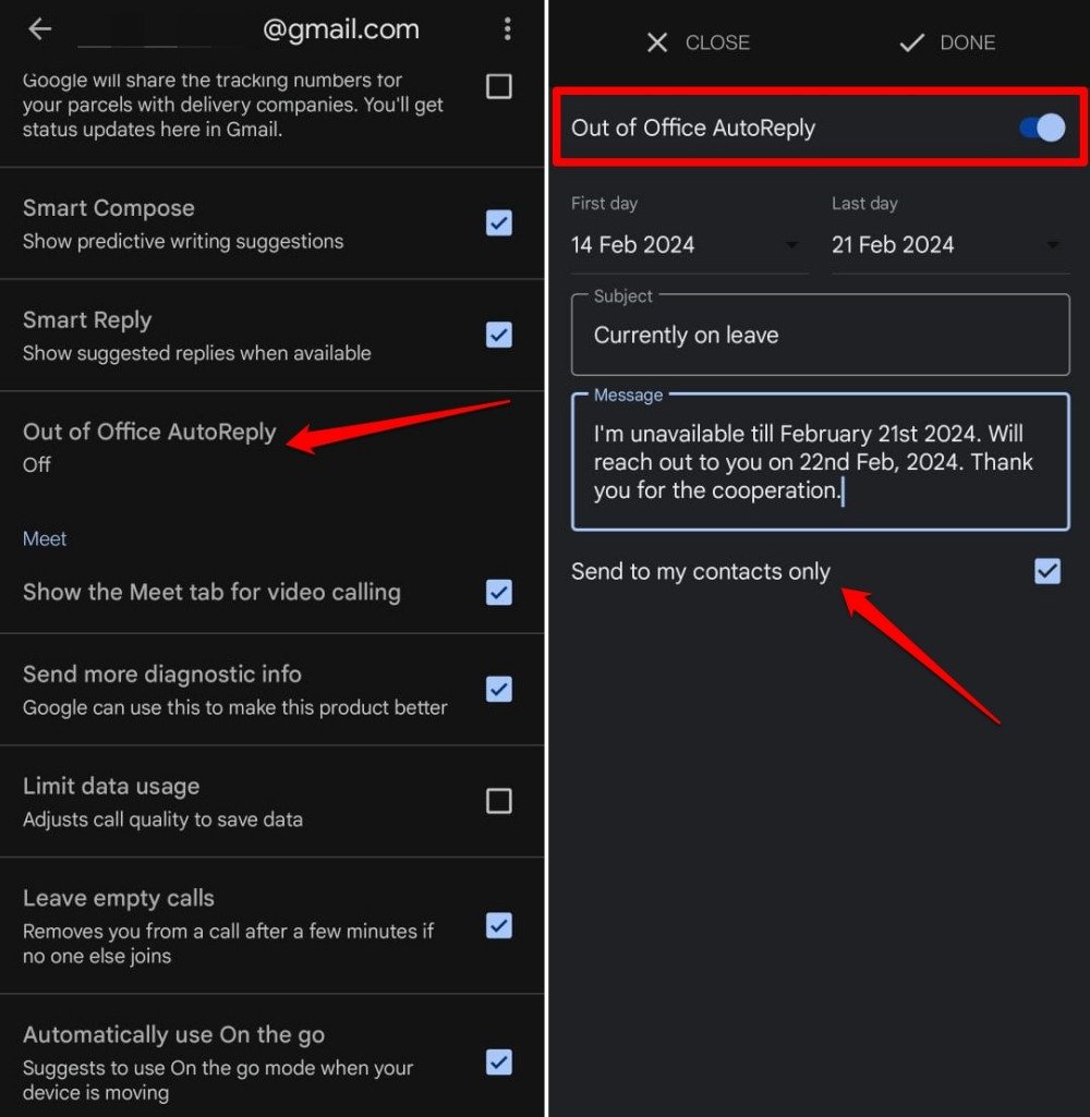 How to Setup and Use Vacation Responder in Gmail 6 out of office autoreply feature on Gmail Android