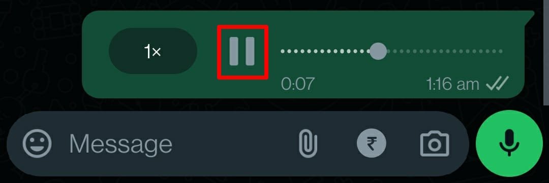 What Do the Different Icons and Symbols Mean on WhatsApp 29 pause a voice message in WhatsApp