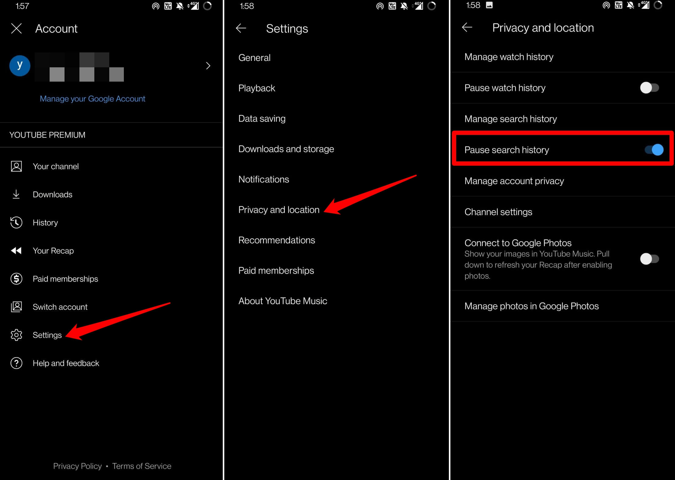 How to View and Delete YouTube Music History? 14 pause search history on YouTube Music app