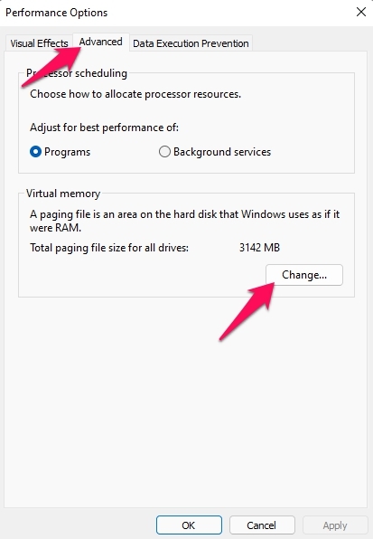 performance options
