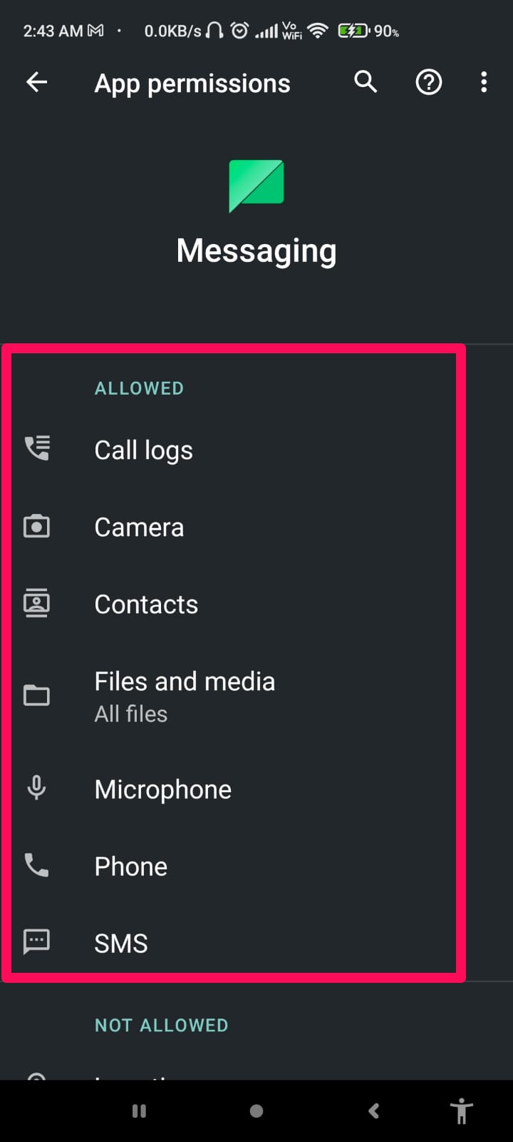 How to Stop Sending Duplicate Text Message on Android? 3 Allow Necessary Permissions