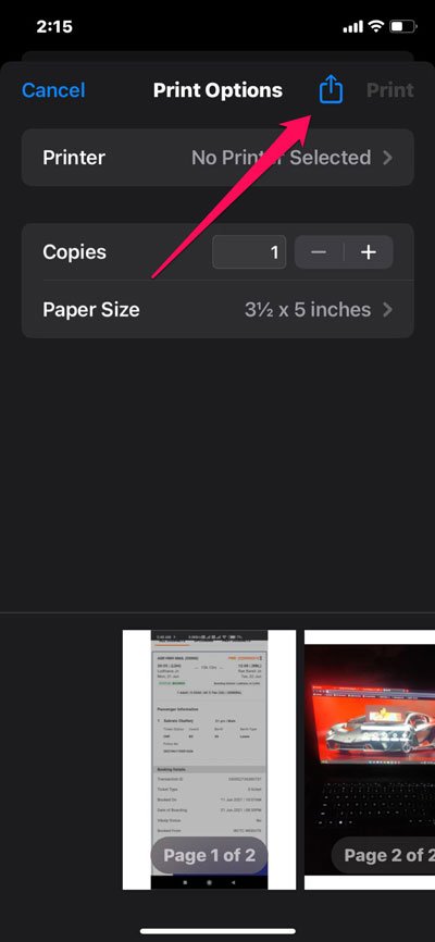 Use Share Sheet
