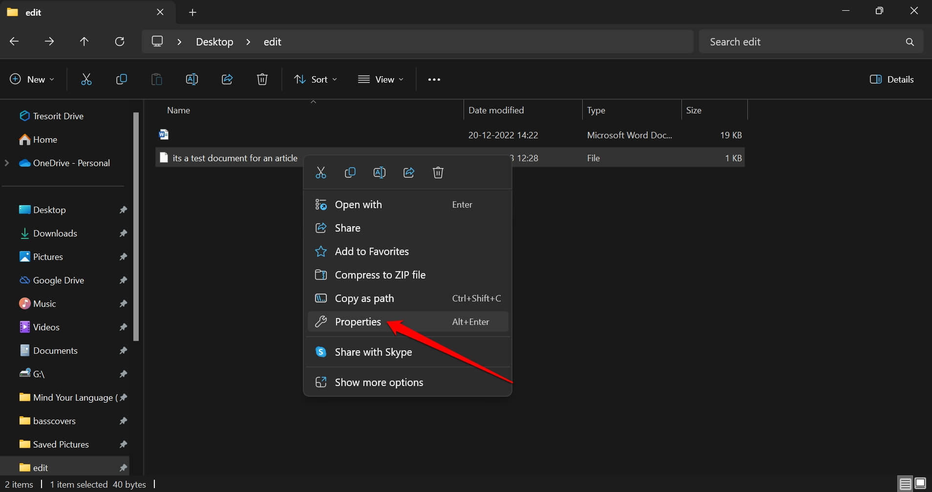 How to Create a File Without Name and Extension in Windows 11 6 properties of a file without extension