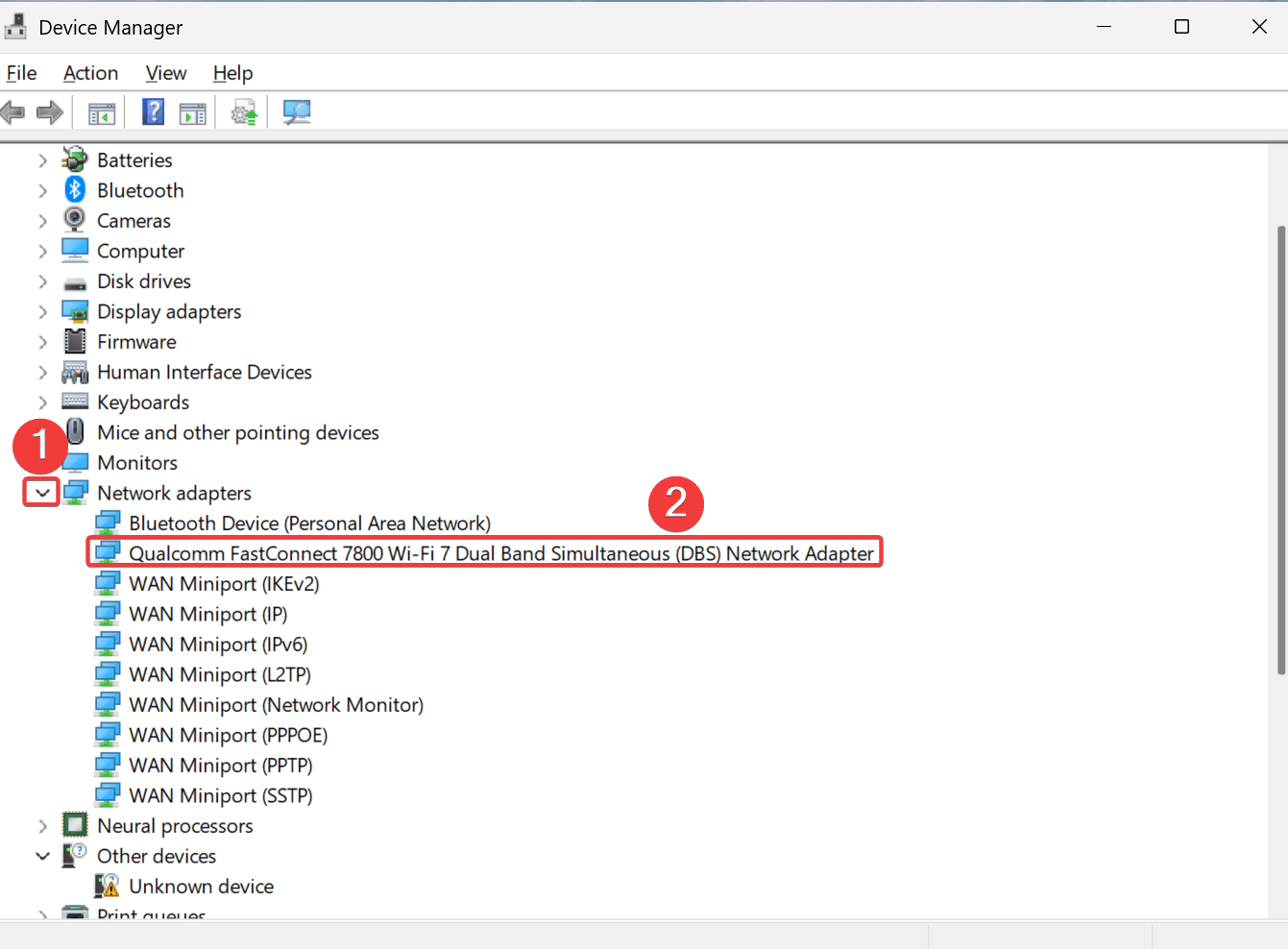 How to Fix No Wi-Fi Toggle in Action Center on Windows 11 4 Select your WiFi adapter