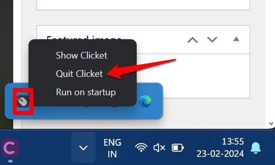 How to Enable or Disable Mouse Click Sound in Windows 11 14 quit clicket app on Windows