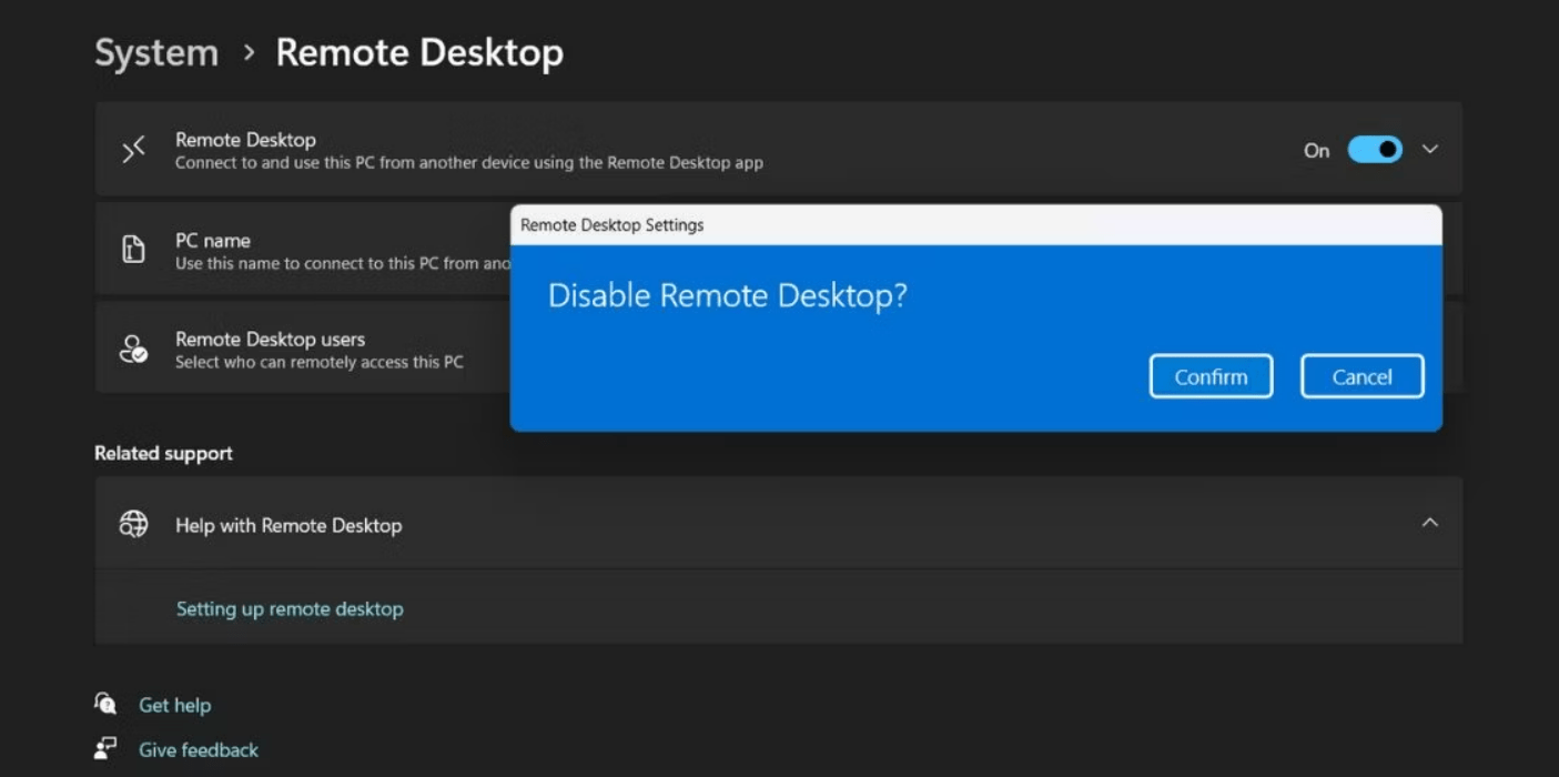 How to Disable Remote Desktop on Windows 11? 7 How to Disable Remote Desktop on Windows 11? 1