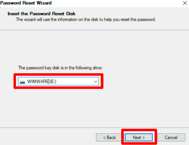 How to Reset Forgotten Windows Administrator Password? 9 Select the password reset disc