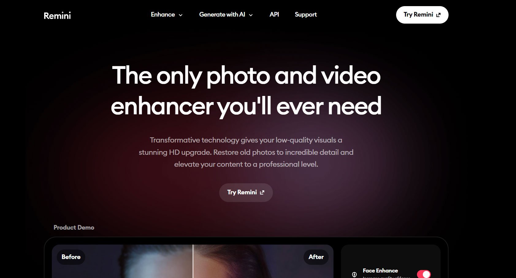 10 Best AI Image Creators for Android 11 Remini - AI Photo Enhancer