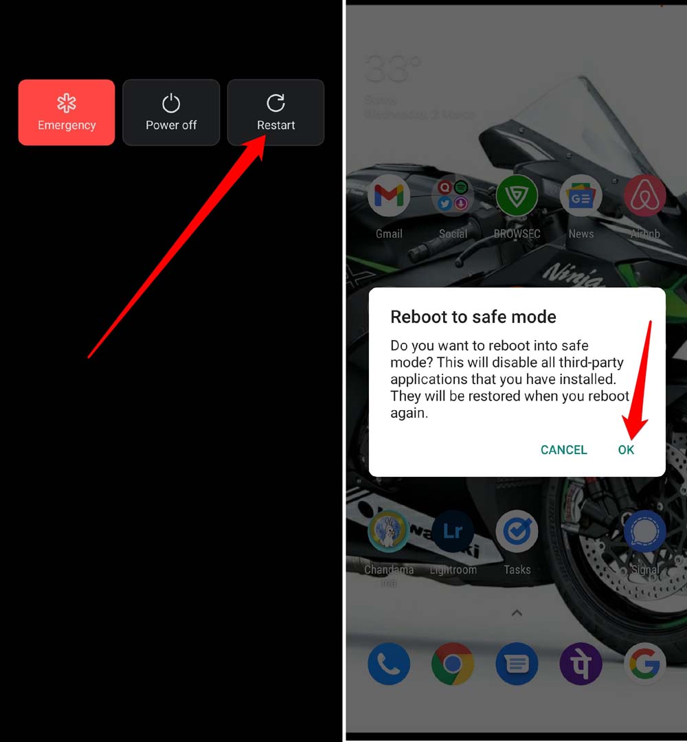 How to Fix Android System Update Failed to Install Error? 6 reboot Android to safe boot