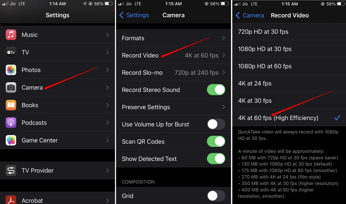 How to Fix 'An Error Occurred while Loading a Higher Quality Version of This' on iPhone? 11 record video in 4K