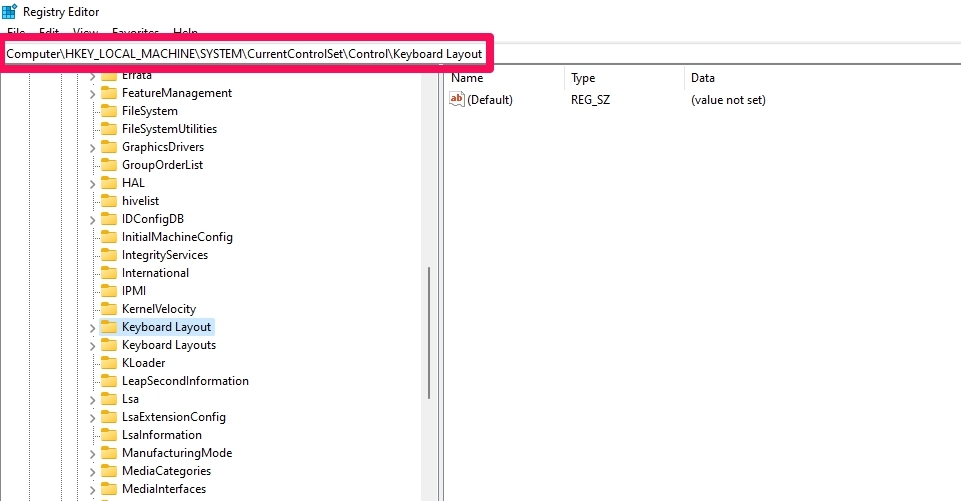 How to Fix Windows 11 Not Detecting the Keyboard? 15 registry