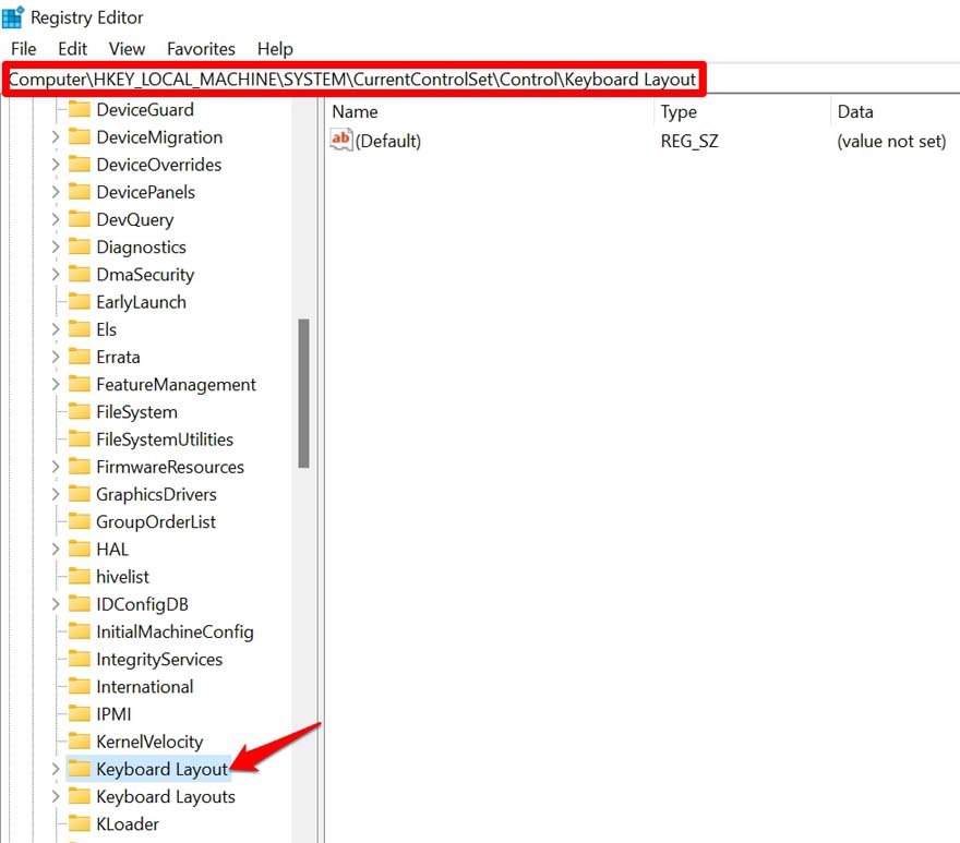Windows Key Not Working on Windows 11: Fix it Now! 15 registry editor for keyboard layout