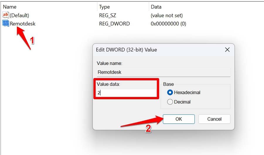 How to Fix Remote Desktop Authentication Error on Windows 11? 14 remote access enabled in registry