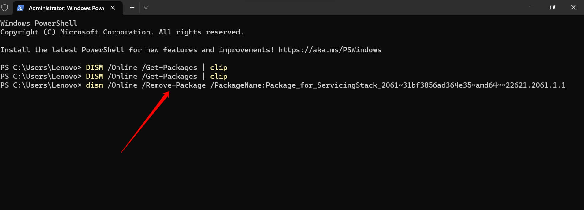 How to Fix ‘Not All of the Updates Were Successfully Uninstalled’ Error on Windows? 16 remove Windows software using Terminal