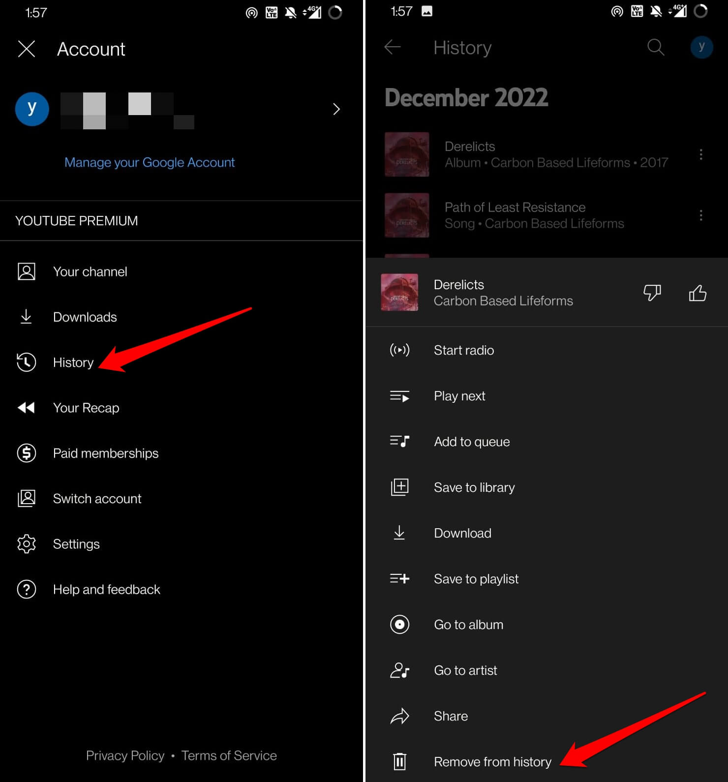 How to View and Delete YouTube Music History? 11 remove a song from YouTube Music app history on app