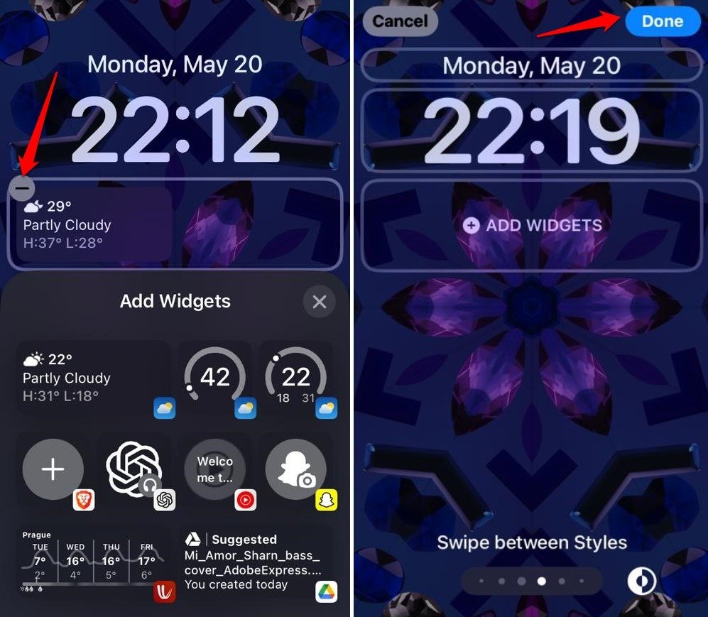 How to Remove Widgets From iPhone Lock Screen 3 remove a widget from wallpaper settings