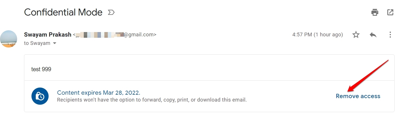 How to Send Confidential Email in Gmail? 11 remove access from confidential email
